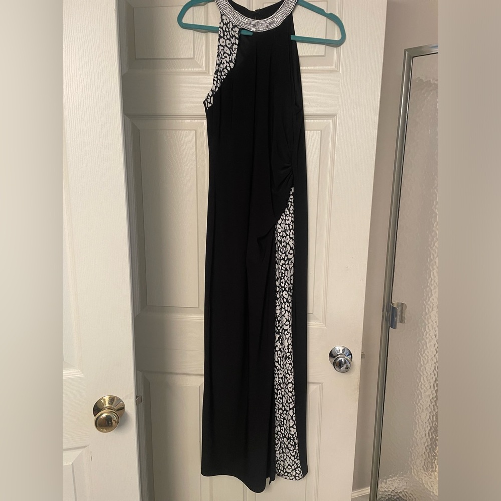 Michael Kors Long Gown with Gorgeous Embellished Neck